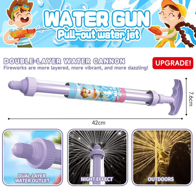 🌈 Bright rainbow LED water pistol Billhol®Summer fun that bursts into life as if by magic! ✨