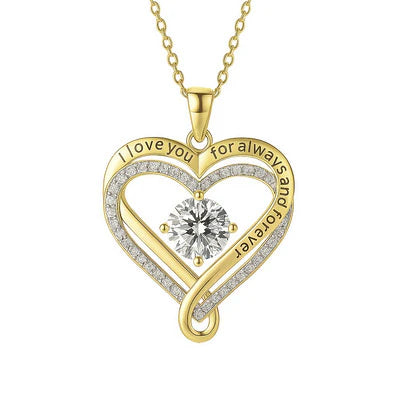 "To My Wife" Forever & Always Heart Necklace