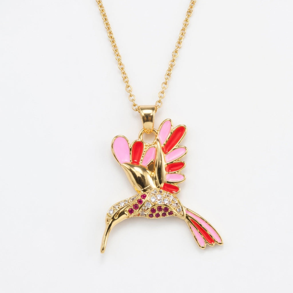 🍀 Final Day: 50% OFF!! | CZTICLE® 🦜 2026 All-New Upgrade 💥 Exquisite Diamond-Embellished Sunbird Necklace
