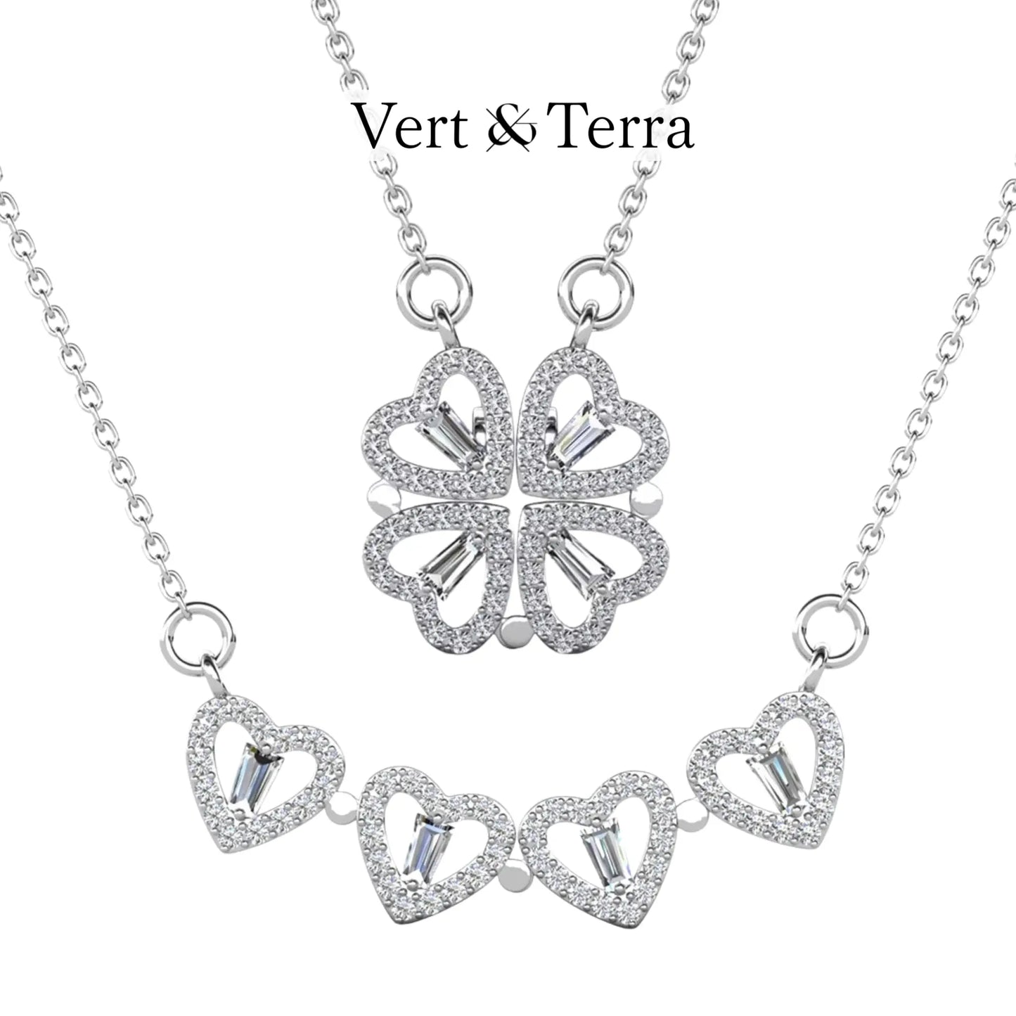 Clover heart necklace | Proof of love and good luck