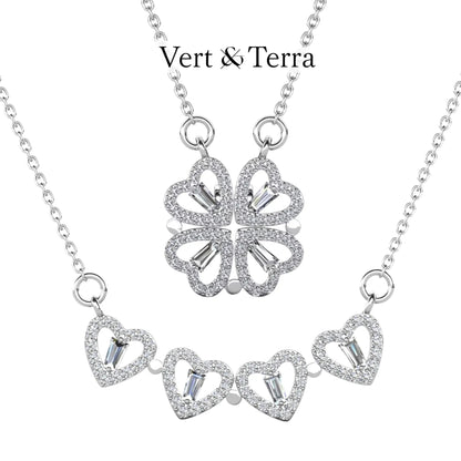 Clover heart necklace | Proof of love and good luck