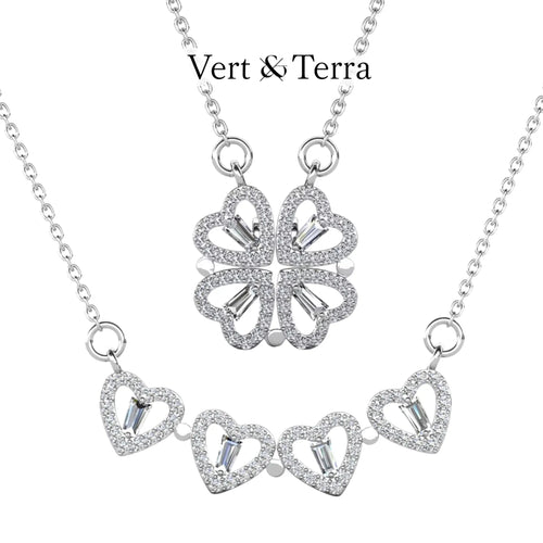 Clover heart necklace | Proof of love and good luck
