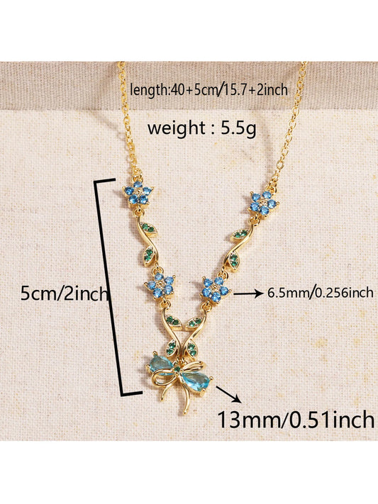 🎁🔥CZTICLE® Leaf Bow -【Necklace】
