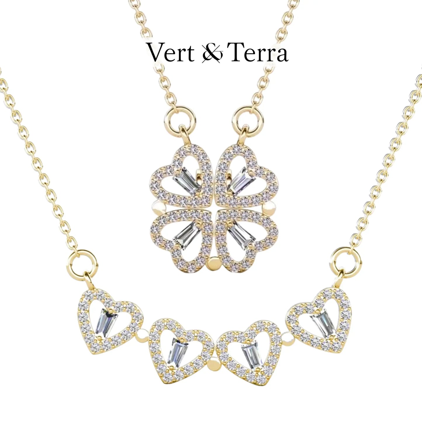 Clover heart necklace | Proof of love and good luck