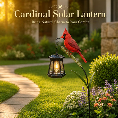 🐦 Cardinal Solar Light— SVOZK®🐦 A Beautiful Garden Light That Feels Full of Life