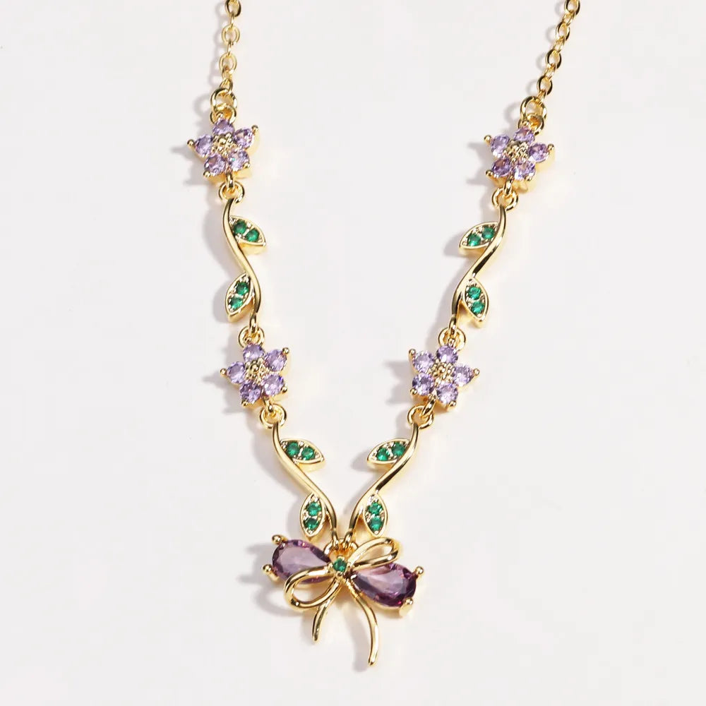 🎁🔥CZTICLE® Leaf Bow -【Necklace】