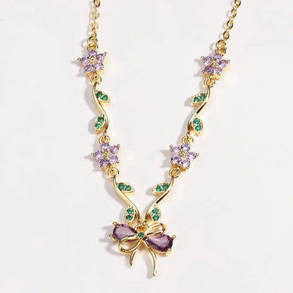 🎁🔥CZTICLE® Leaf Bow -【Necklace】