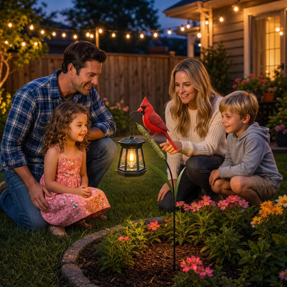 🐦 Cardinal Solar Light— SVOZK®🐦 A Beautiful Garden Light That Feels Full of Life