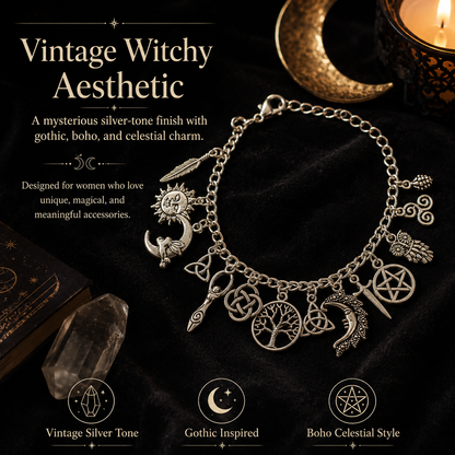 🔥Limited Time 50% Off SVOZK®✨Vintage Witchy Charm Bracelet