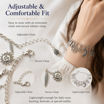 🔥Limited Time 50% Off SVOZK®✨Vintage Witchy Charm Bracelet