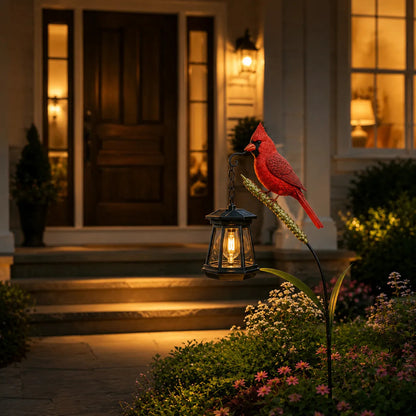 🐦 Cardinal Solar Light— SVOZK®🐦 A Beautiful Garden Light That Feels Full of Life