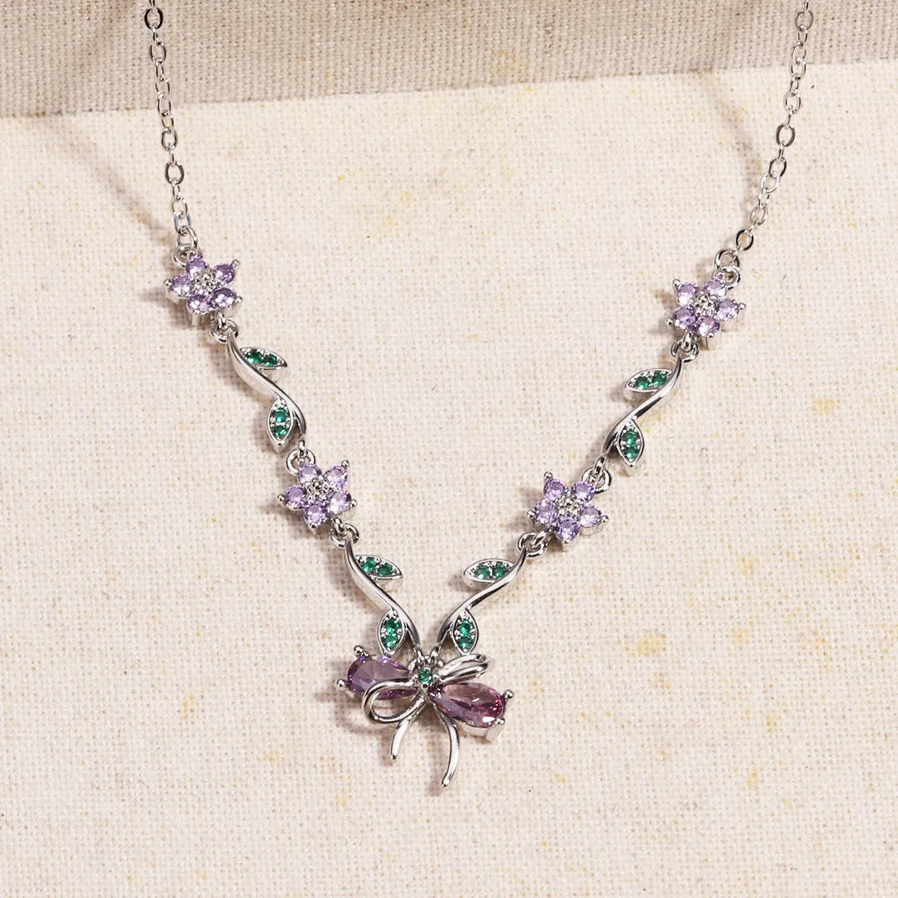 🎁🔥CZTICLE® Leaf Bow -【Necklace】