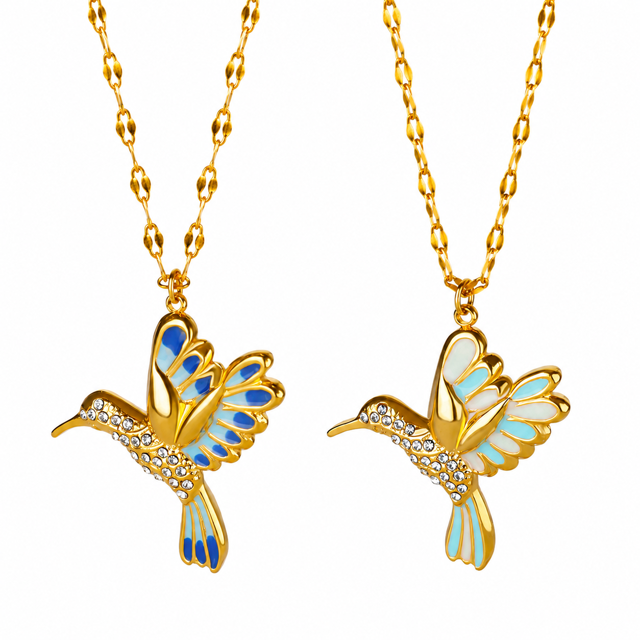 🍀 Final Day: 50% OFF!! | CZTICLE® 🦜 2026 Brand New Upgrade 💥 Exquisite Diamond-Embellished Hummingbird Necklace
