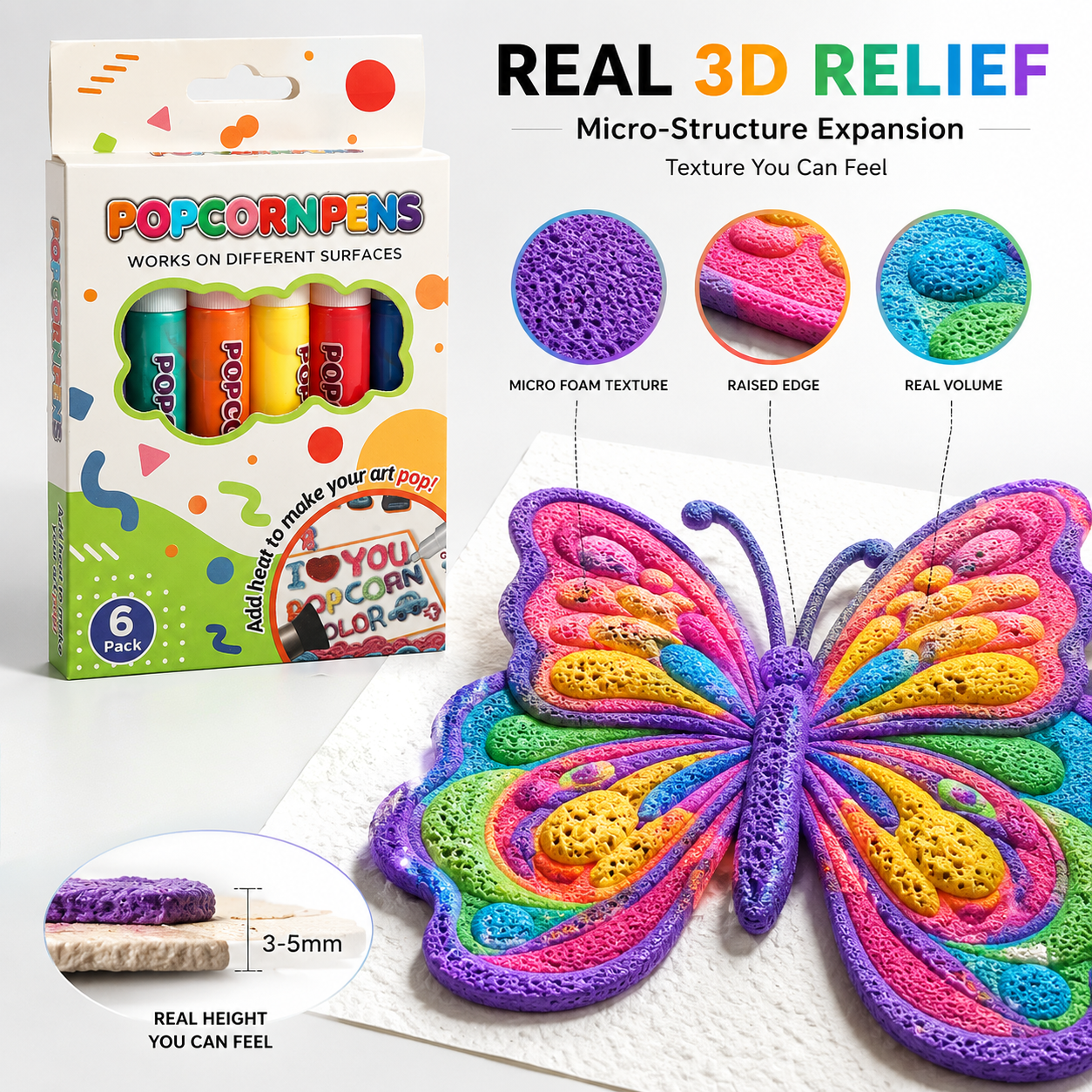 🔥Save 20% by ordering today丨IEY® 3D Relief Art Pen – Turn Flat Drawings Into Touchable 3D Art