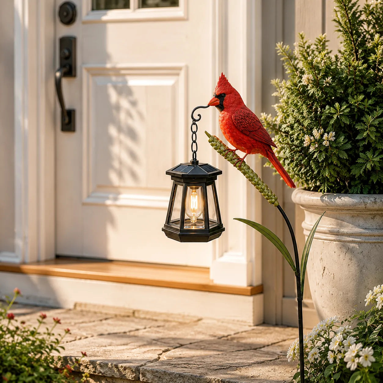 🐦 Cardinal Solar Light— SVOZK®🐦 A Beautiful Garden Light That Feels Full of Life