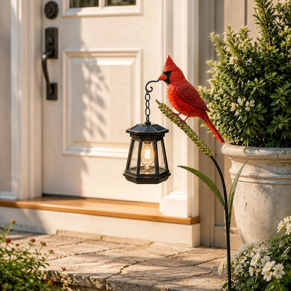 🐦 Cardinal Solar Light— SVOZK®🐦 A Beautiful Garden Light That Feels Full of Life