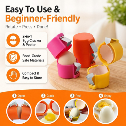 🔥Last Day Buy 1 Get 1 Free🥚IEY® Crack And Separate Eggs With Less Mess - Handy 2-in-1 Egg Tool