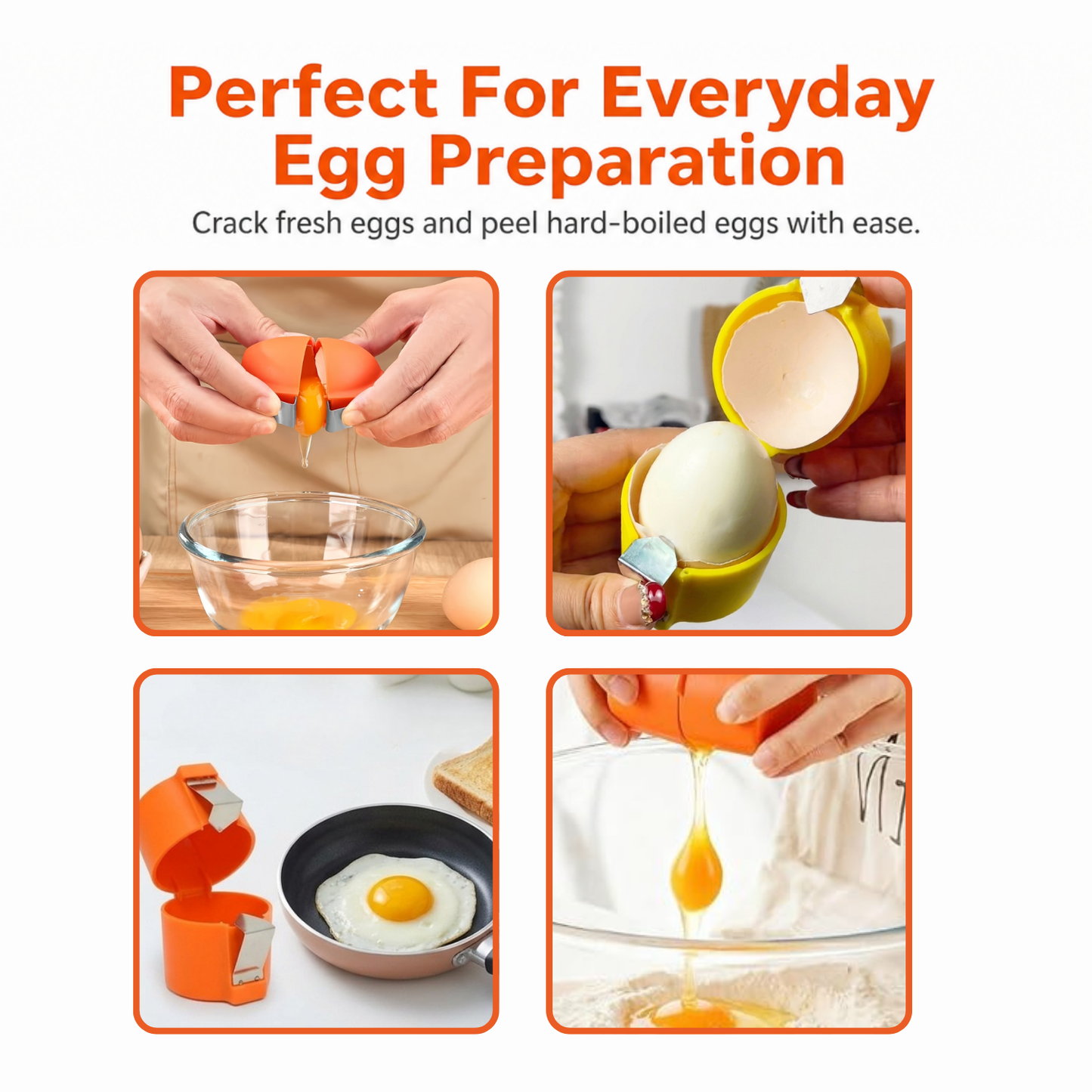 🔥Last Day Buy 1 Get 1 Free🥚IEY® Crack And Separate Eggs With Less Mess - Handy 2-in-1 Egg Tool