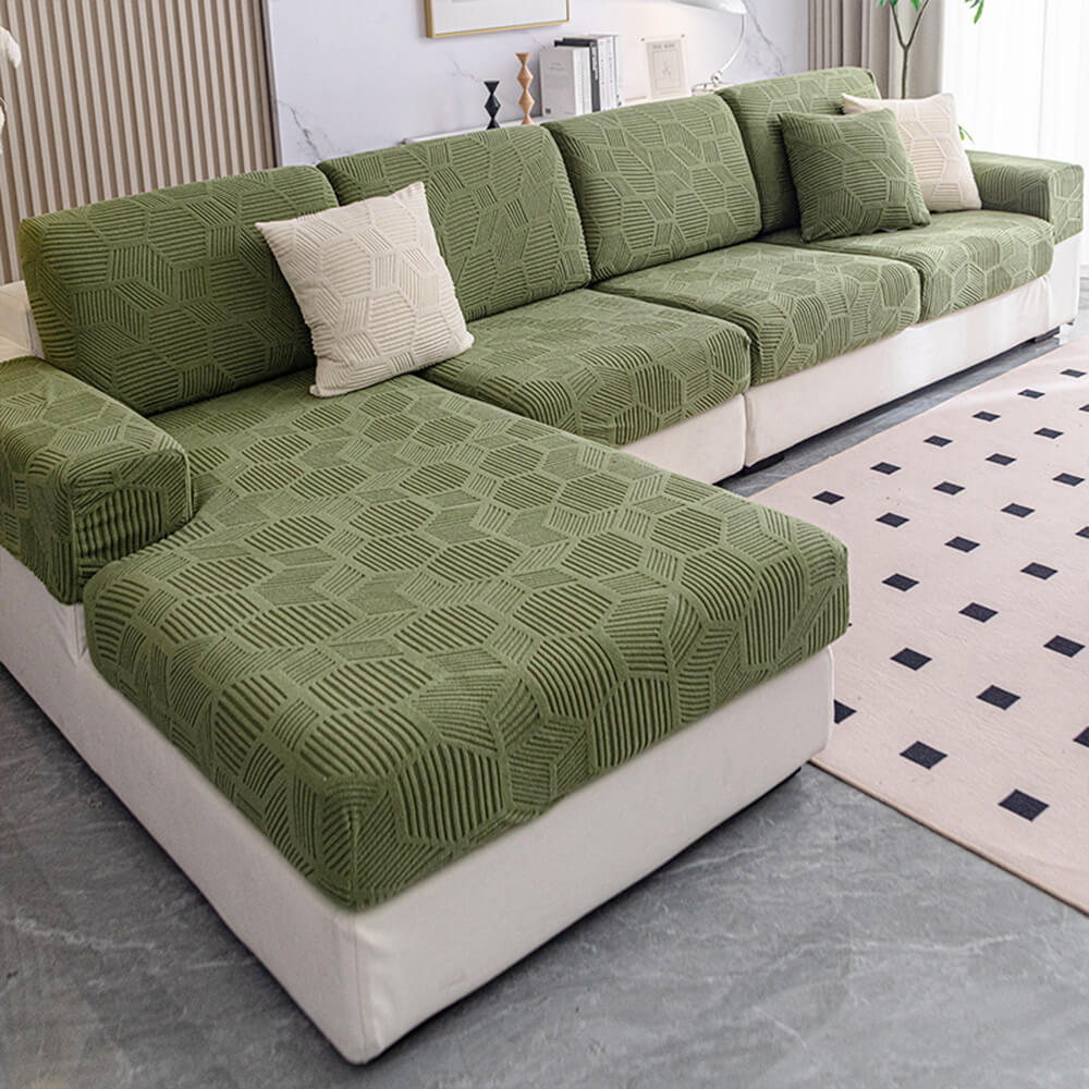 Honeycomb Pattern Water-resistant Stretch Full-Cover Magic Couch Cover