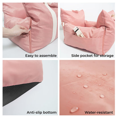 Waterproof Travel Dog Car Seat Bed - First Class