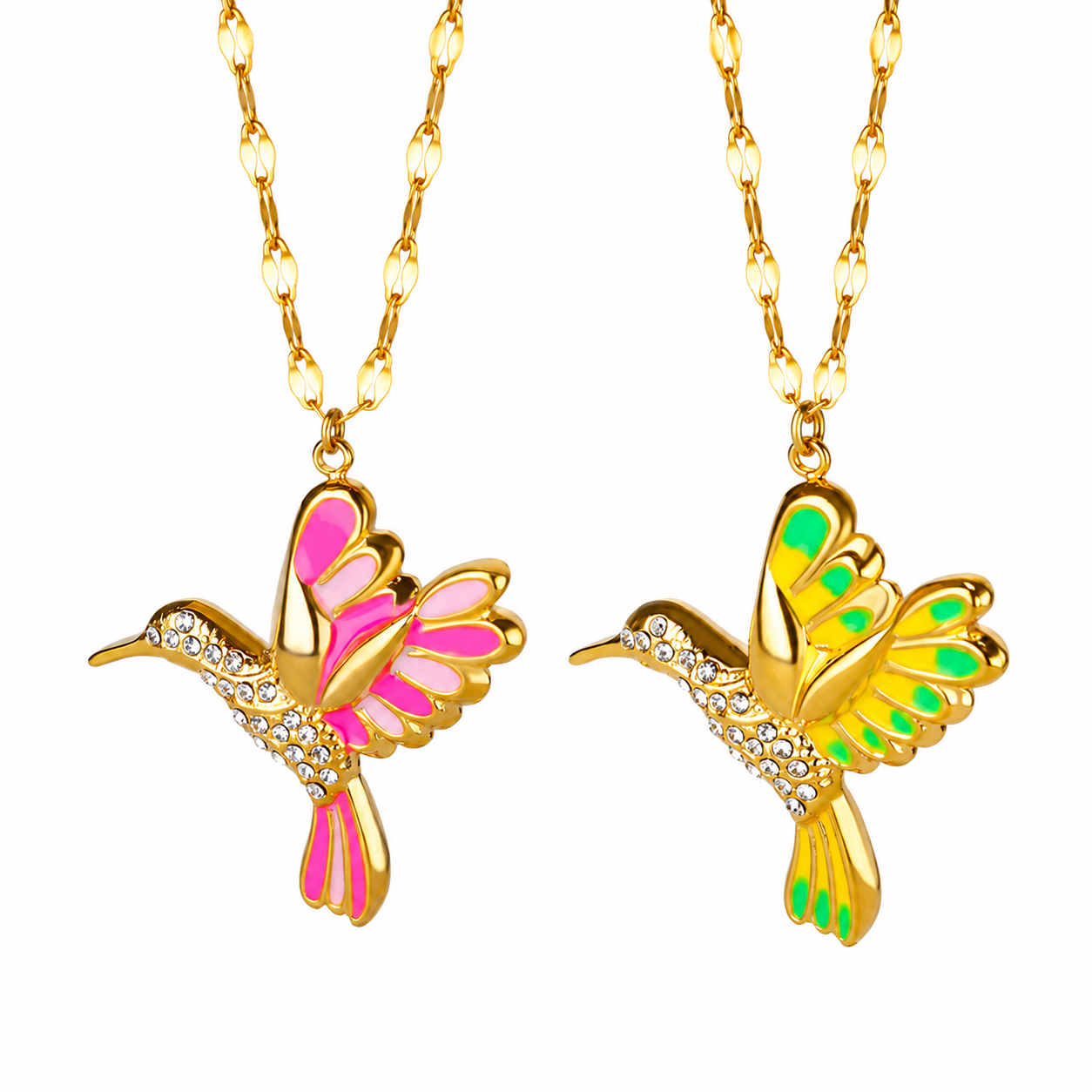 Rose Pink + Lime Gold Set