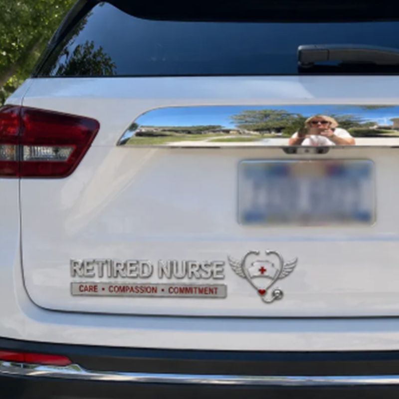 Retired Nurse Metal Car Emblem SVOZK® ❤️