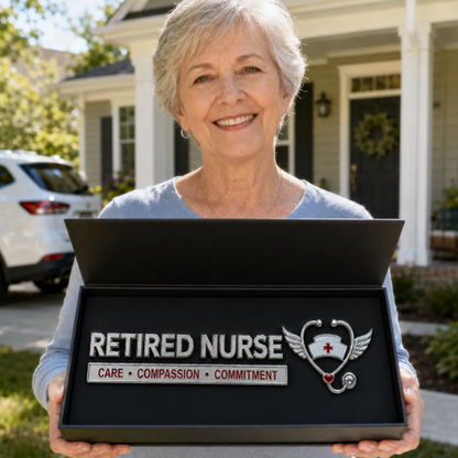 Retired Nurse Metal Car Emblem SVOZK® ❤️