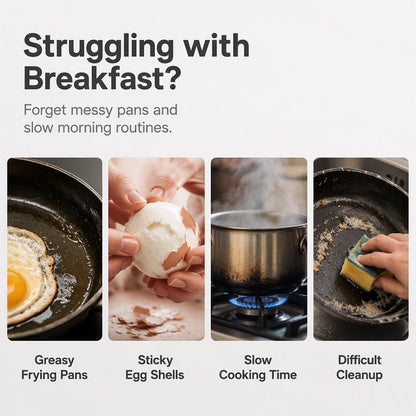 🥳2026 HOT SALE🥳💞50K+ SOLD! 🥚✨IEY®  50% OFF + BUY 1 GET 1 FREE! Dual Cavity Microwave Egg Poacher – Quick oil‑free cooking, food‑grade PP & versatile. Perfect for busy mornings – healthy breakfast in minutes! ⚡🍳