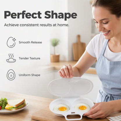 🥳2026 HOT SALE🥳💞50K+ SOLD! 🥚✨IEY®  50% OFF + BUY 1 GET 1 FREE! Dual Cavity Microwave Egg Poacher – Quick oil‑free cooking, food‑grade PP & versatile. Perfect for busy mornings – healthy breakfast in minutes! ⚡🍳